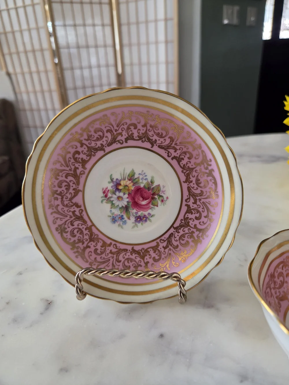 PARAGON | Royal Warrant Paragon Cabinet Teacup & Saucer Set RARE 1940